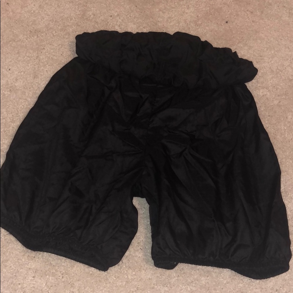 body wrappers trash bag shorts